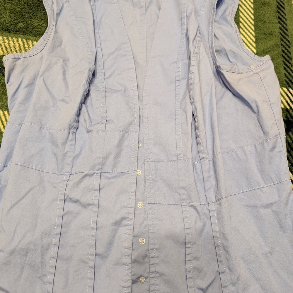 Moda International Sky Blue Sleeveless Top